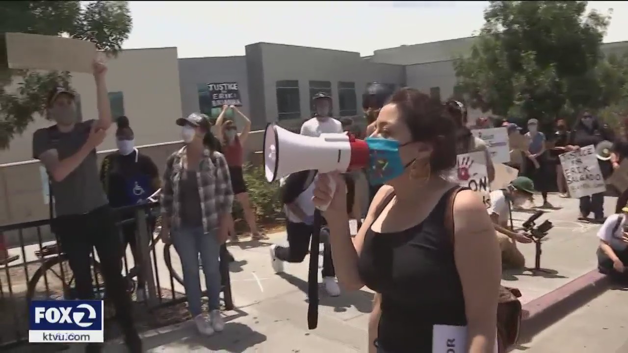 Erik Salgado's supporters want DA to charge CHP officers who killed him