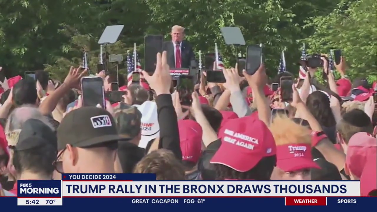Bronx Trump rally draws massive crowd