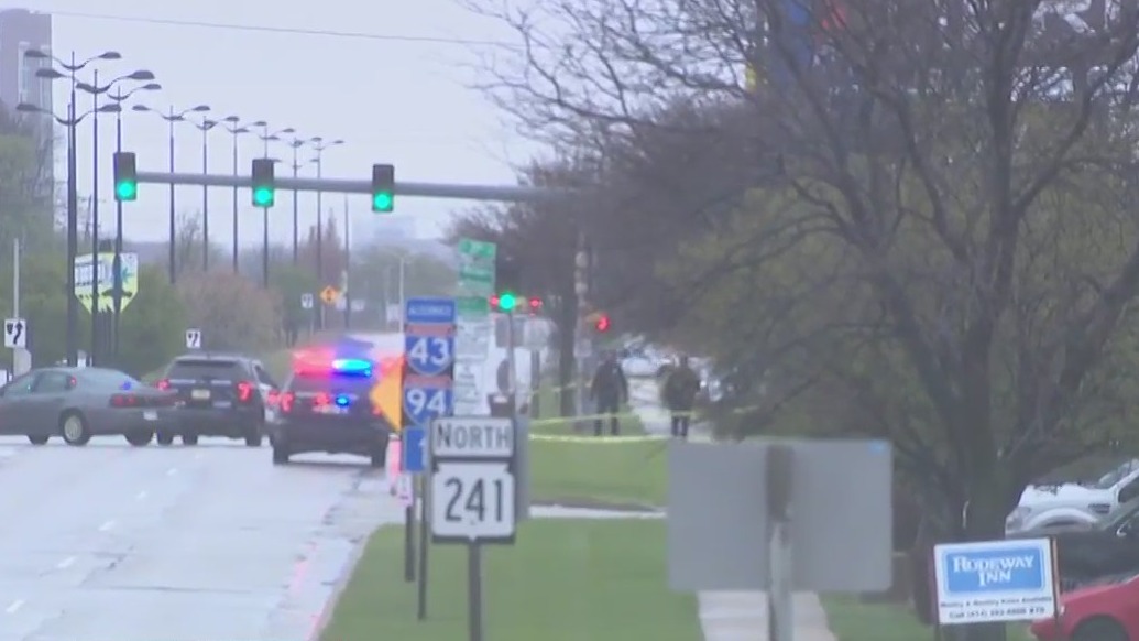 Heavy police presence; 27th and Cold Spring