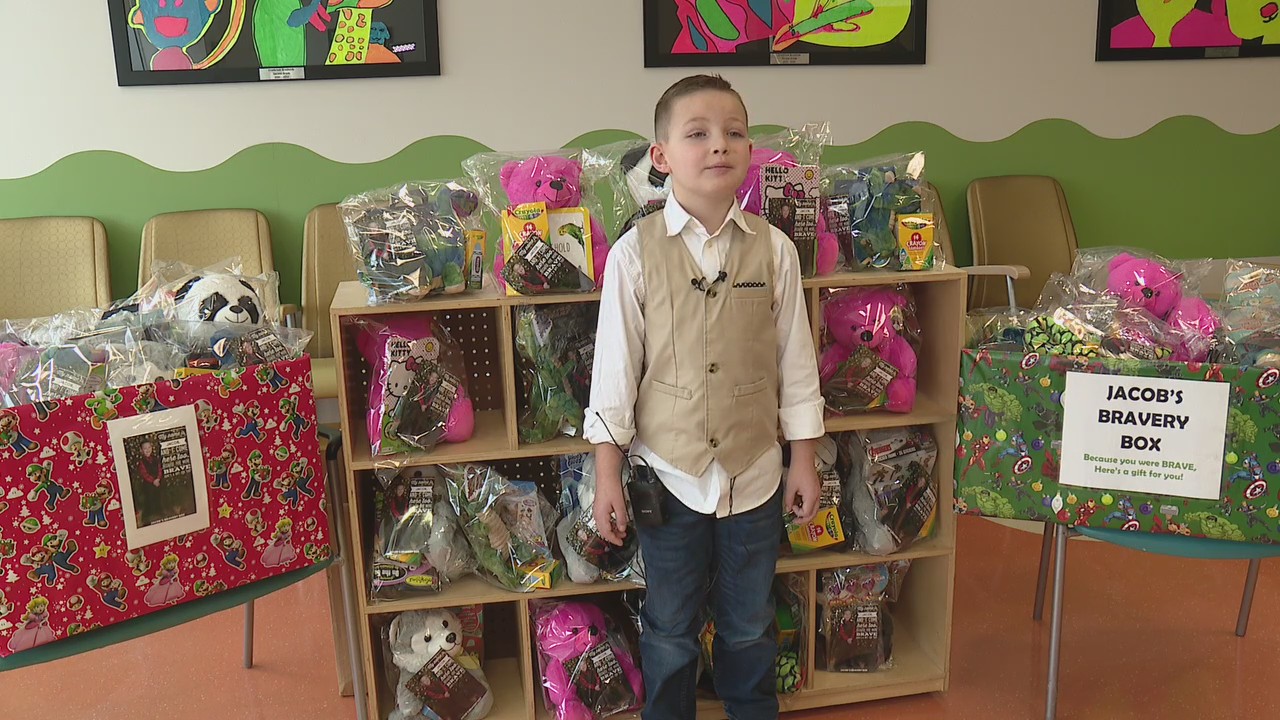 7-year-old donates care packages, toys to young patients