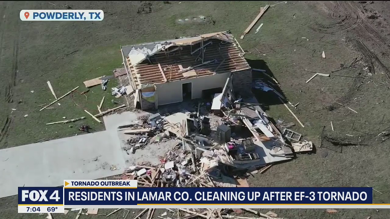 Lamar County residents cleaning up after EF-3 tornado