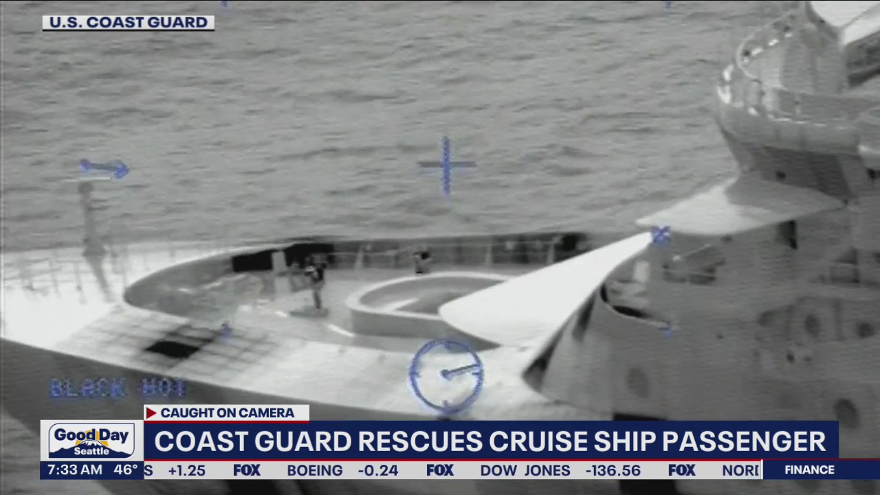 Coast Guard rescues cruise ship passenger off the coast of Grays Harbor