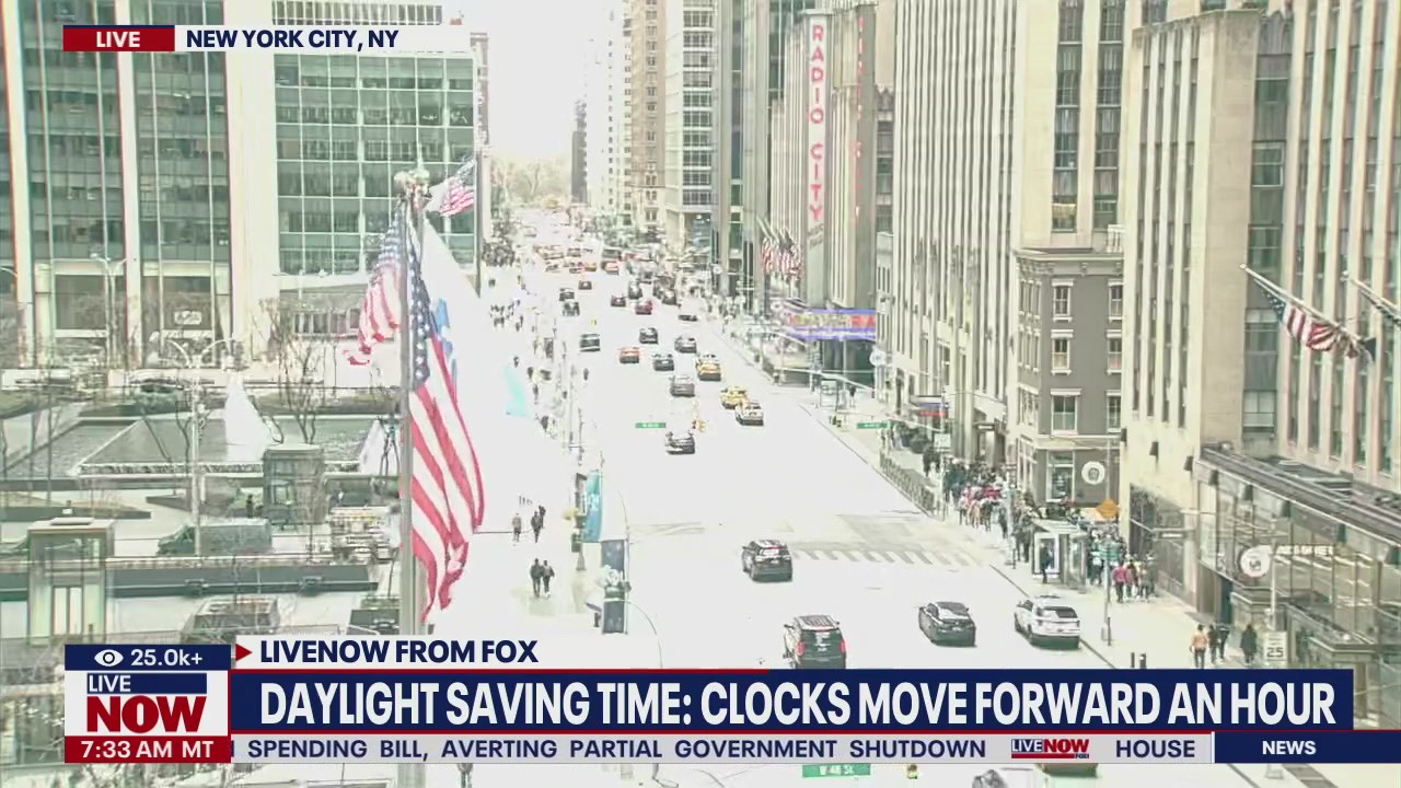Daylight saving time: Clock moves forward