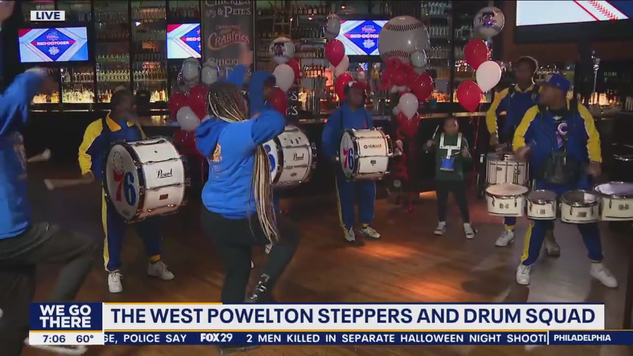76ers drumline helps cheer on fellow Philadelphia sports team