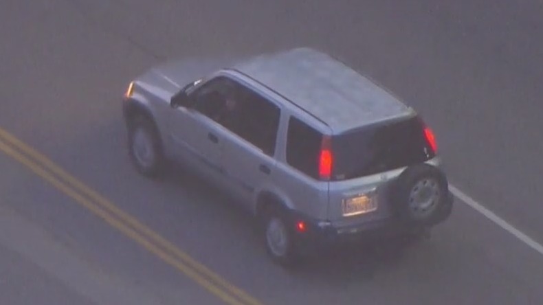 LAPD in pursuit of allegedly stolen car