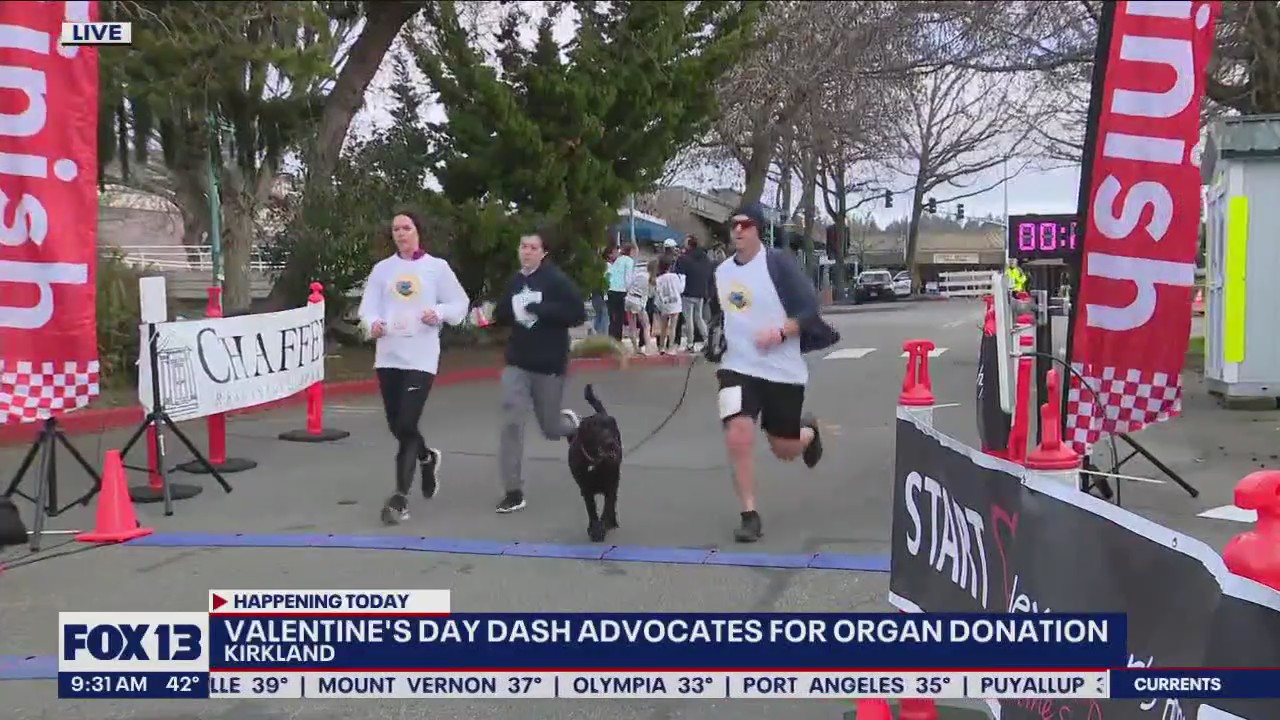 Valentine's Day Dash advocates for organ donation