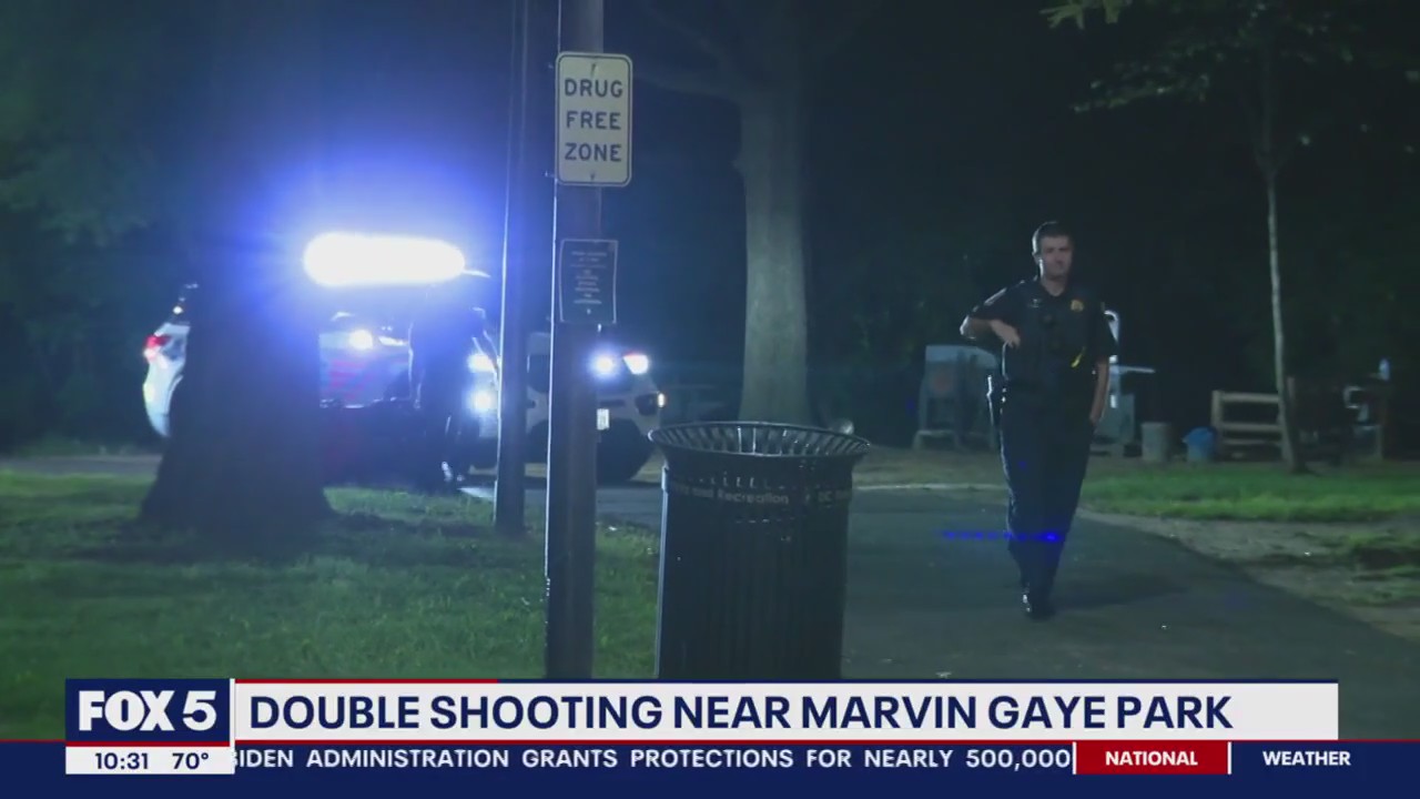 Double shooting near Marvin Gaye Park under investigation