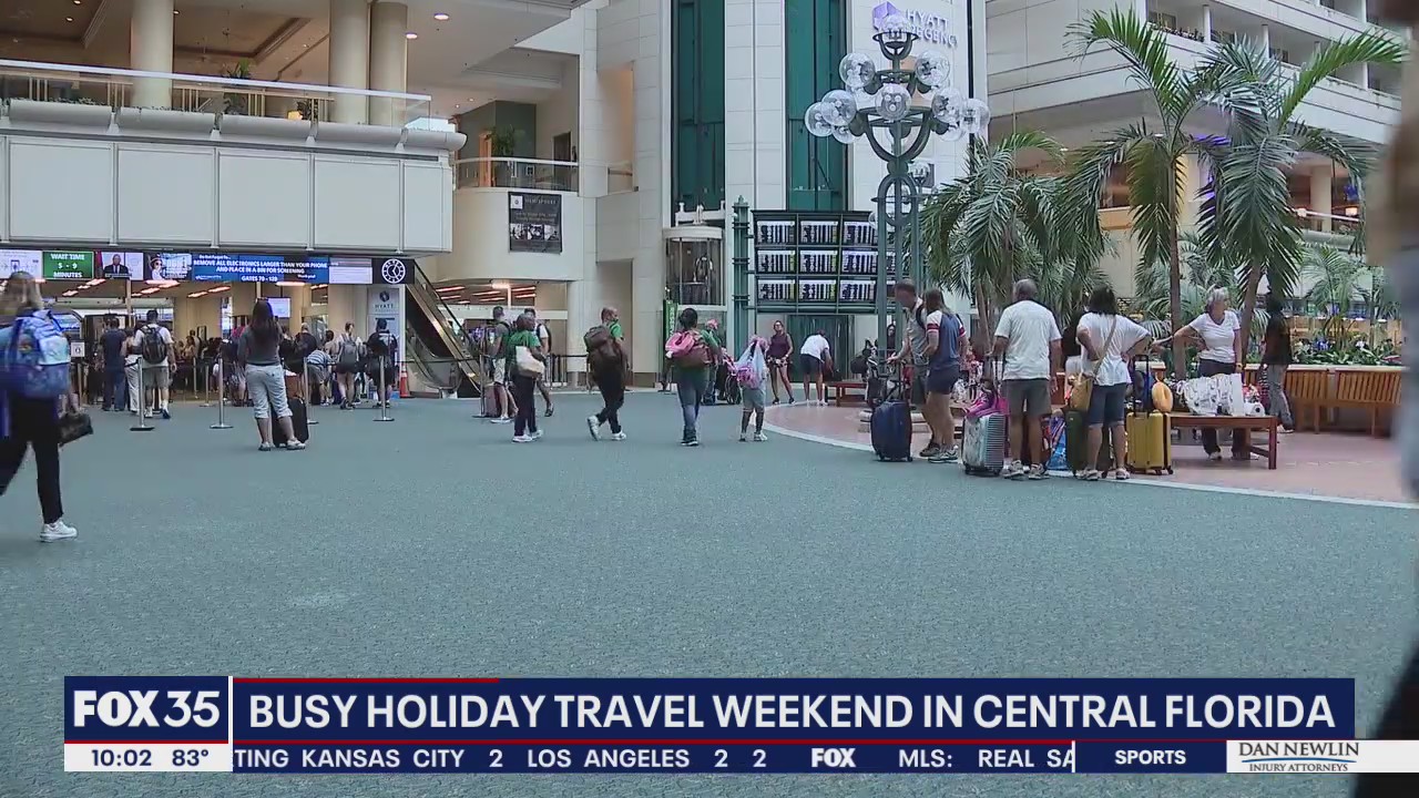Busy holiday travel weekend in Central Florida