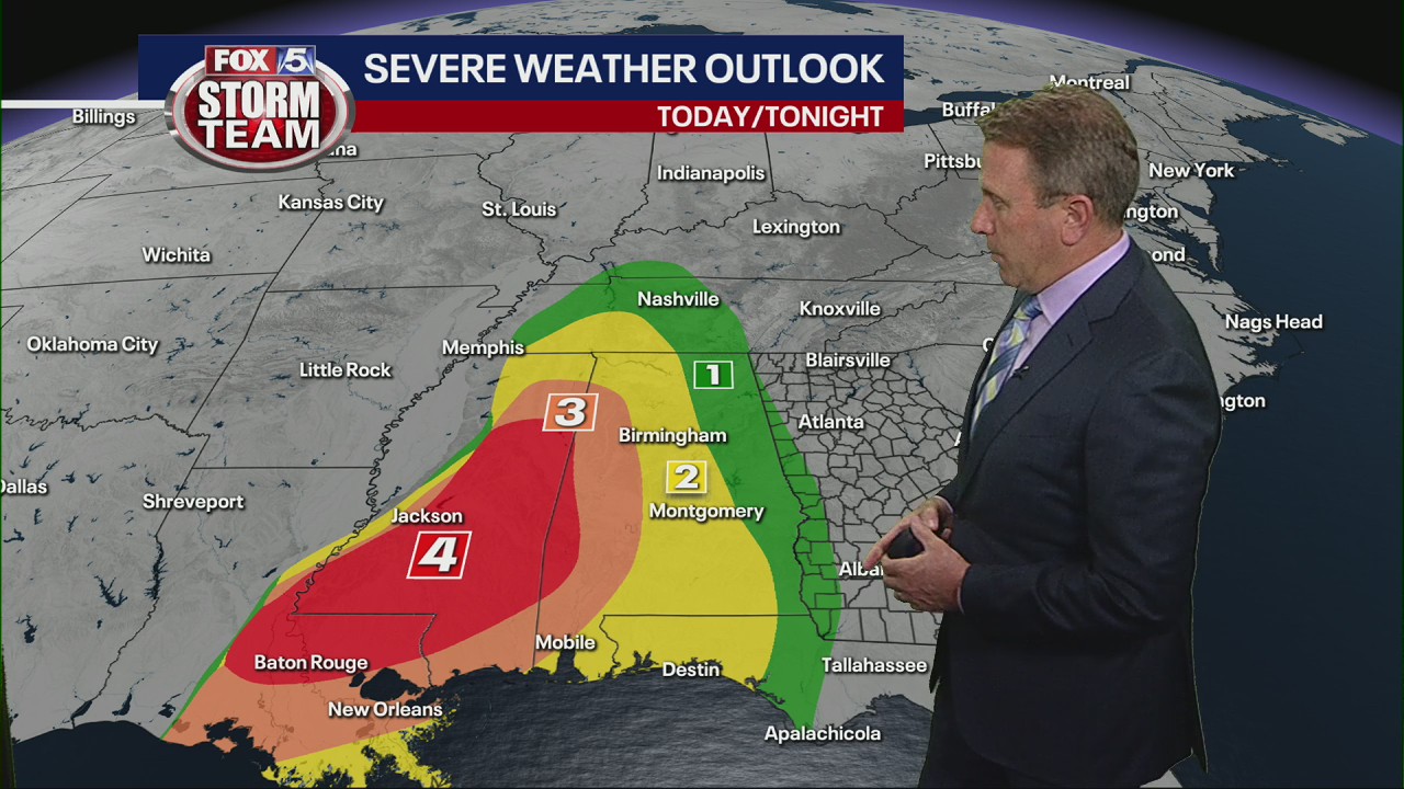 Tuesday afternoon forecast