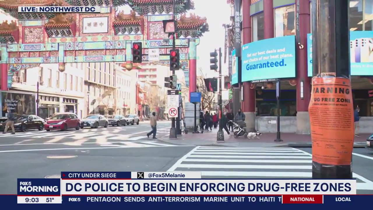 DC police begin enforcing first wave of Drug Free Zones Thursday