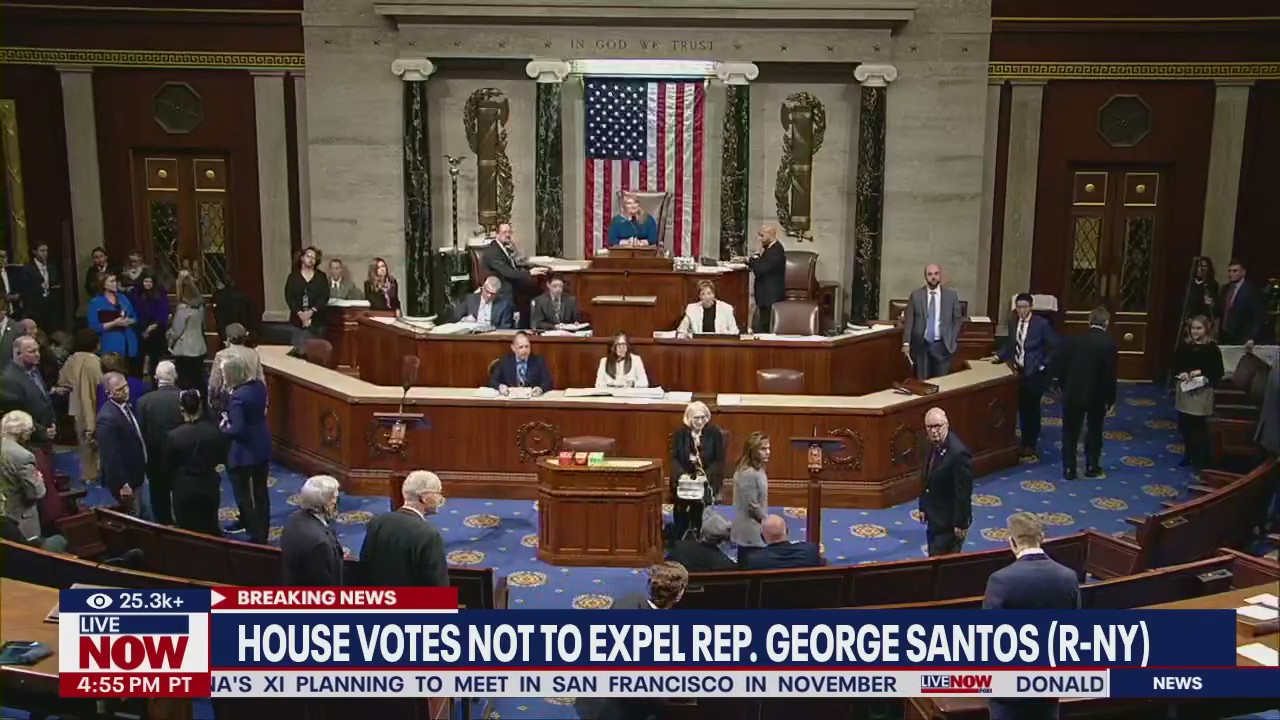 Vote to expel George Santos fails in House
