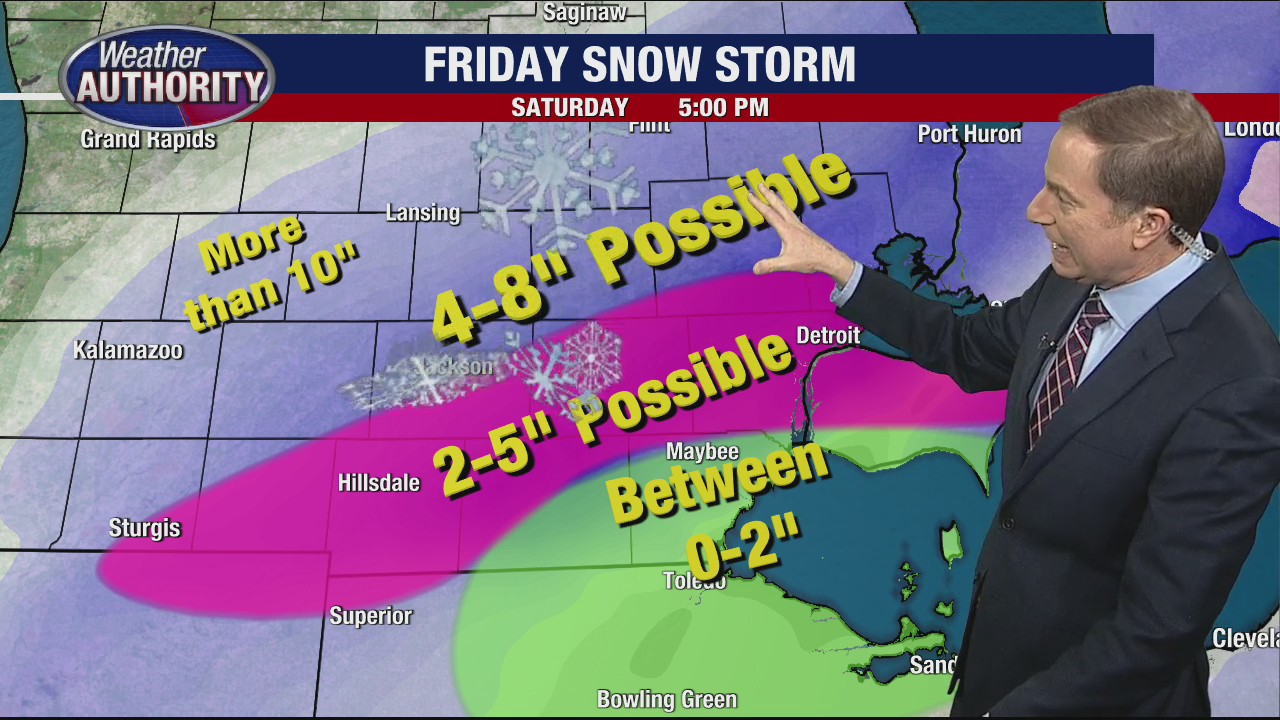 Winter storm for Friday brings some heavy snow in areas