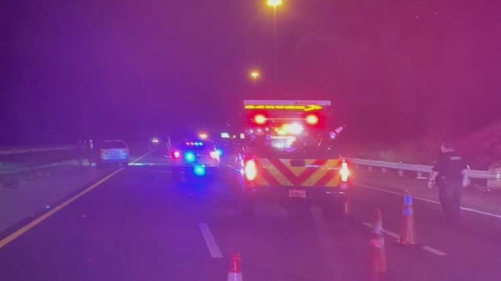 Driver goes around cone and hits Road Ranger
