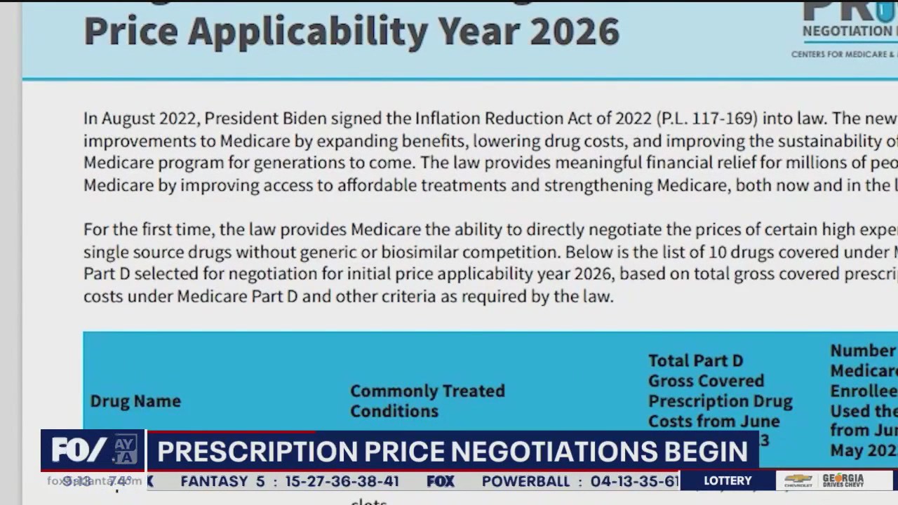 Prescription price negotiations begin