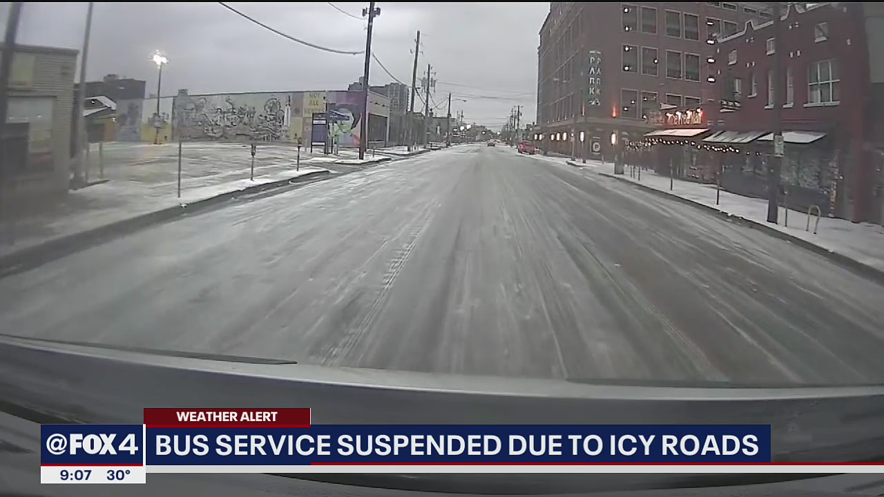 DART suspends all services due to icy conditions