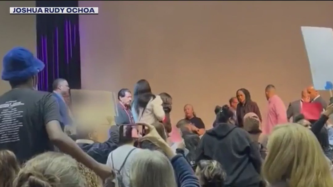 Brooke Jenkins walks out of debate after protest disruption