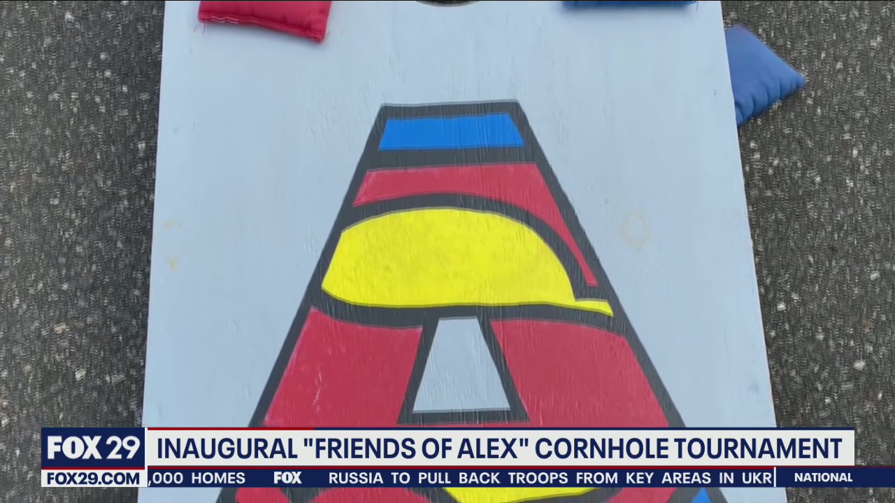 Inaugural 'Friends of Alex' cornhole tournament kicks off in Delaware County