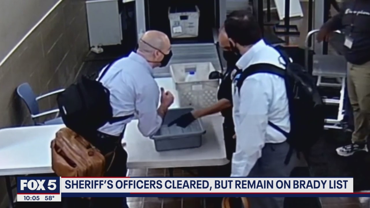 Sheriff's officers cleared, but remain on Brady List