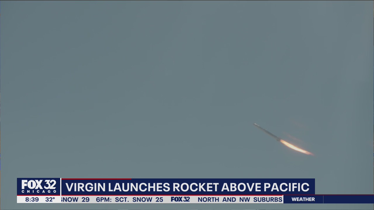 Virgin Orbit celebrates successful launch of space rocket over the Pacific Ocean