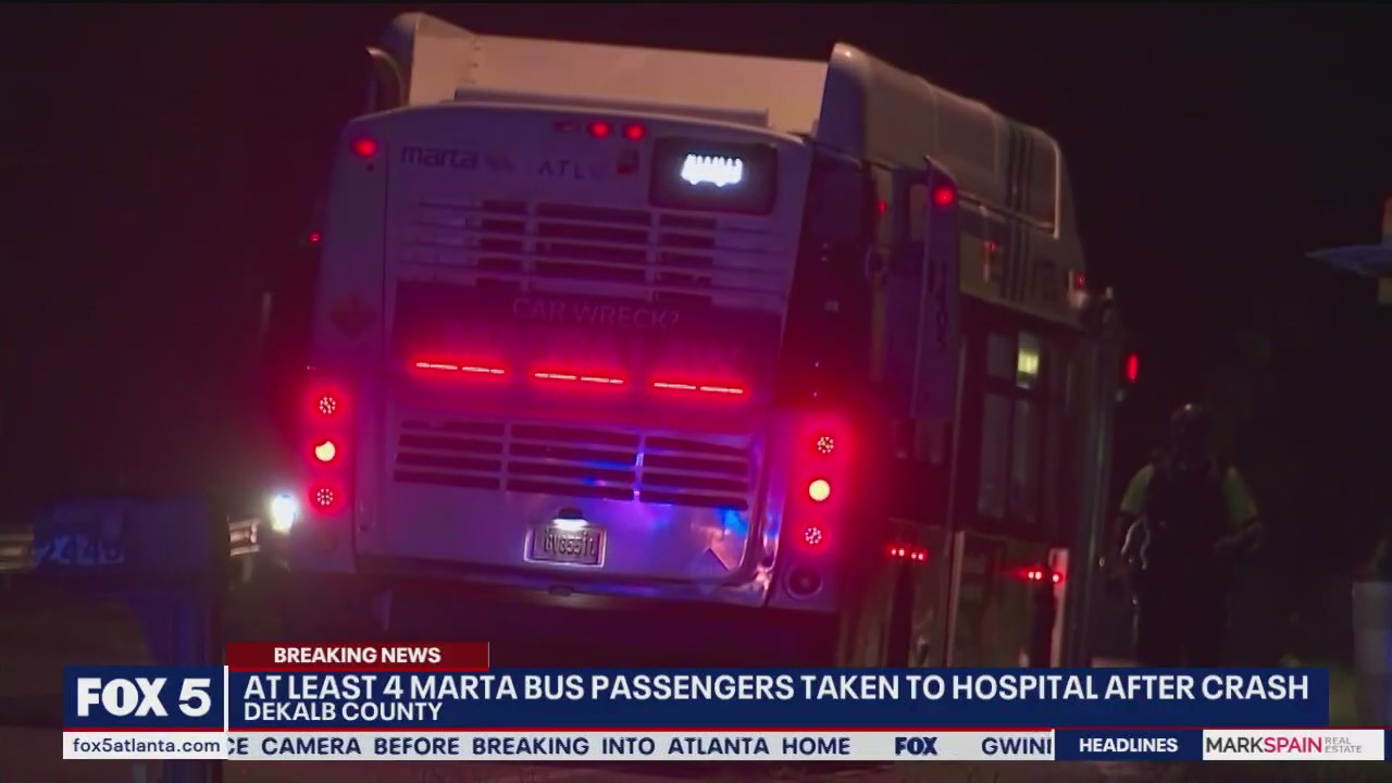 Six injured in crash involving  MARTA bus