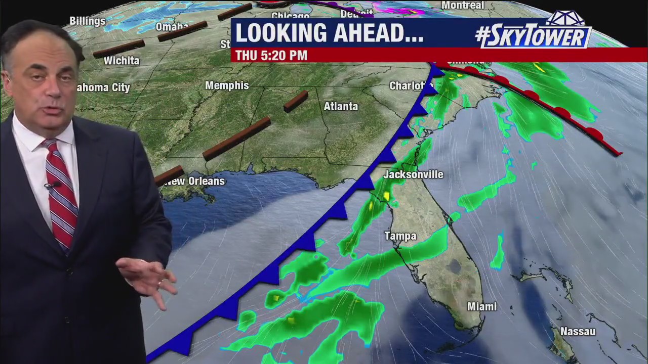 Monday evening forecast