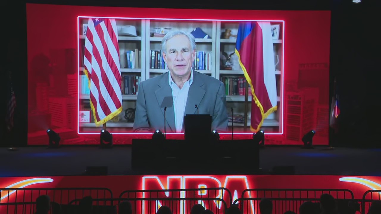 Gov. Greg Abbott delivers remarks at 2022 NRA Convention in Houston