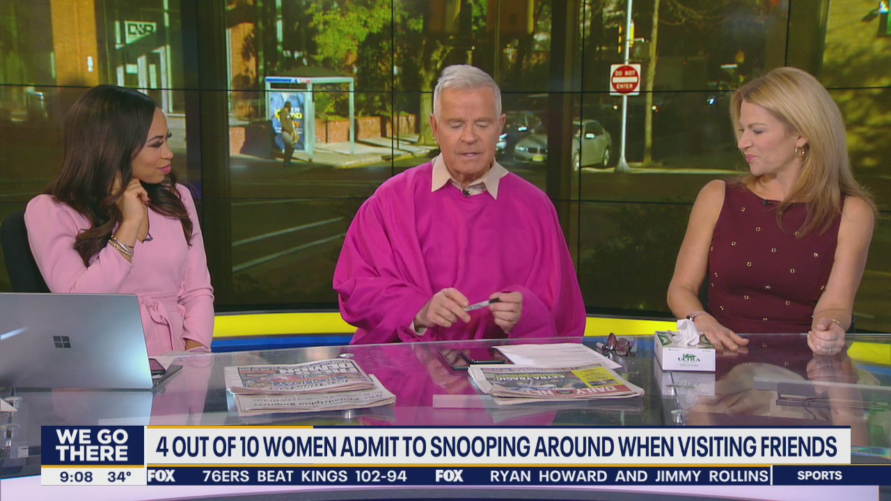 4 out of 10 women admit to snooping around when visiting friends