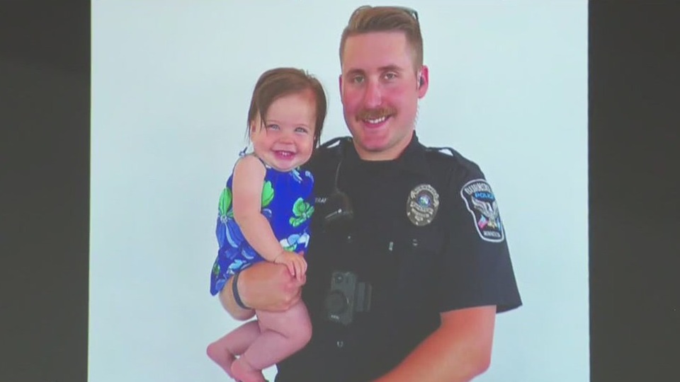 Burnsville officer honored during service