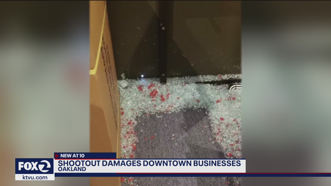 Shootout damages Oakland businesses