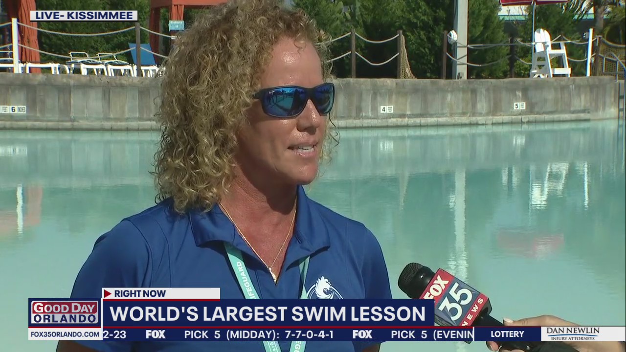 World's largest swimming lesson in Central Florida