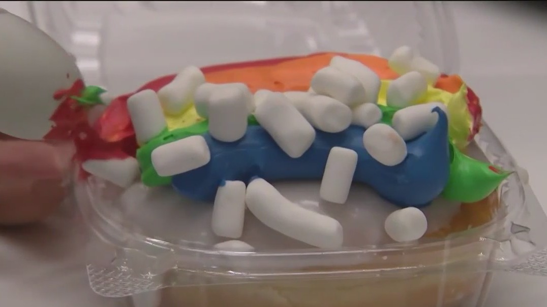 Creating your own doughnut at Upper West Side shop