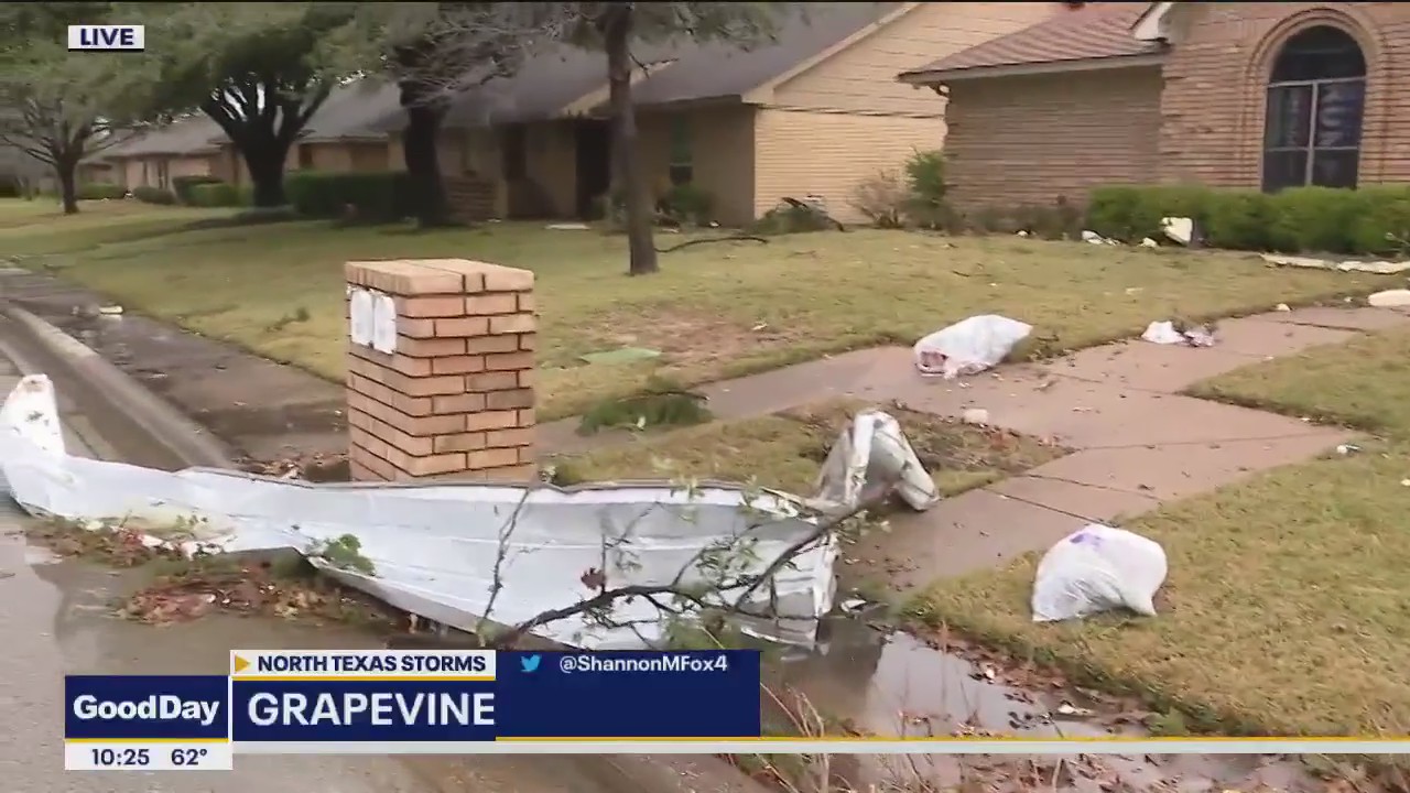 Severe storms leave trail of debris in Grapevine