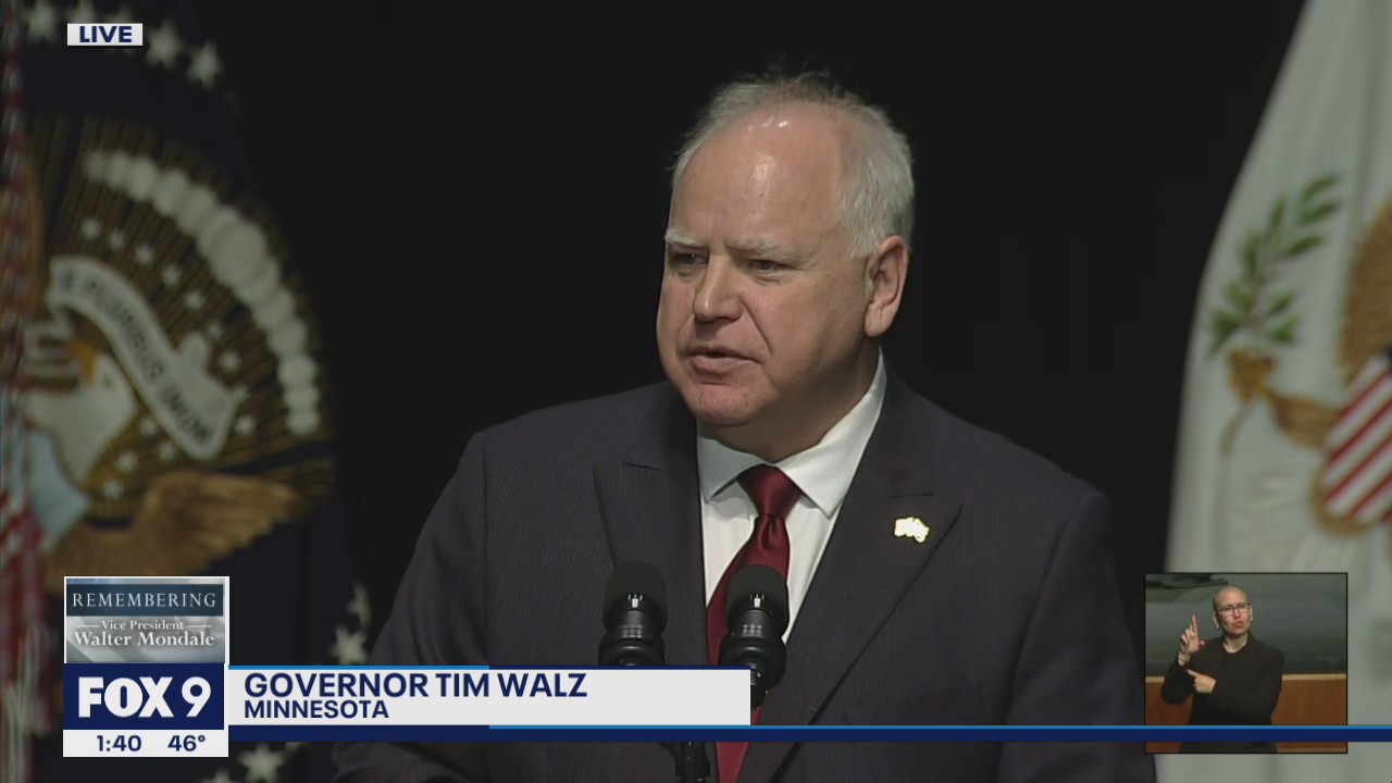 Gov. Walz remembers Walter Mondale: He changed this state, this nation, and this world for the better