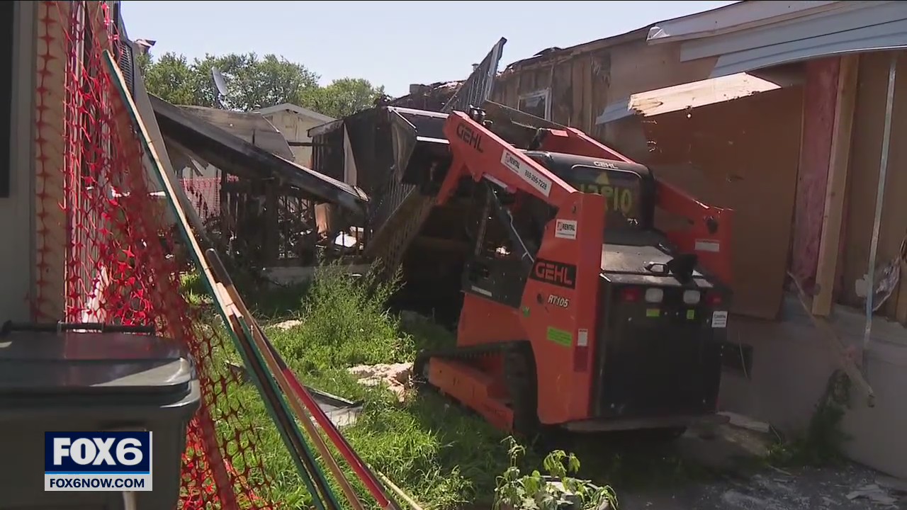 West Allis mobile home to be demolished after fire