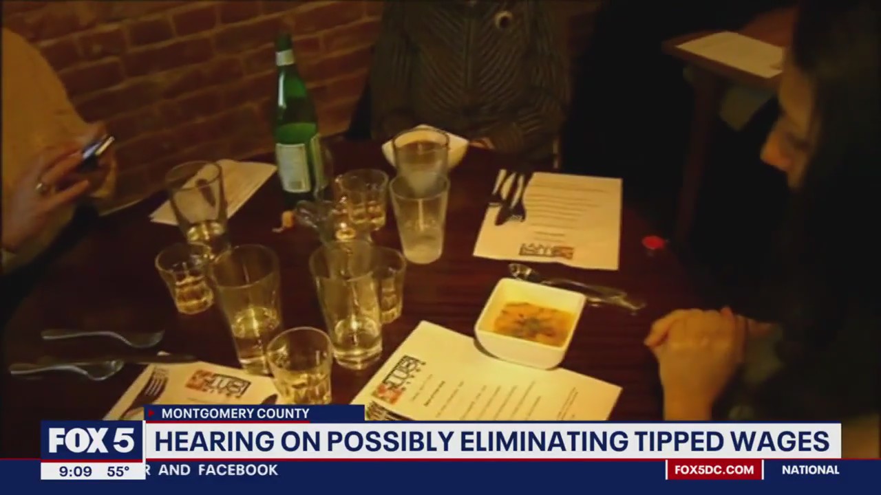 Battle over tipped wages continues in Montgomery County