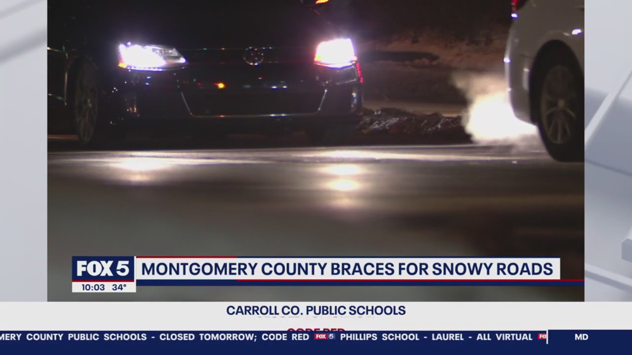 Snow preparations underway in Montgomery County