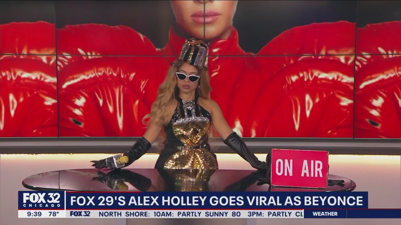 Philadelphia news anchor Alex Holley goes viral as Beyoncé