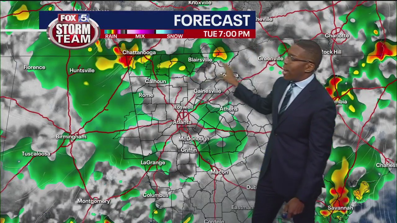 Monday evening forecast