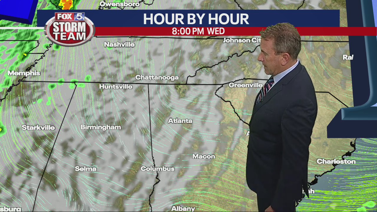 Tuesday midday forecast