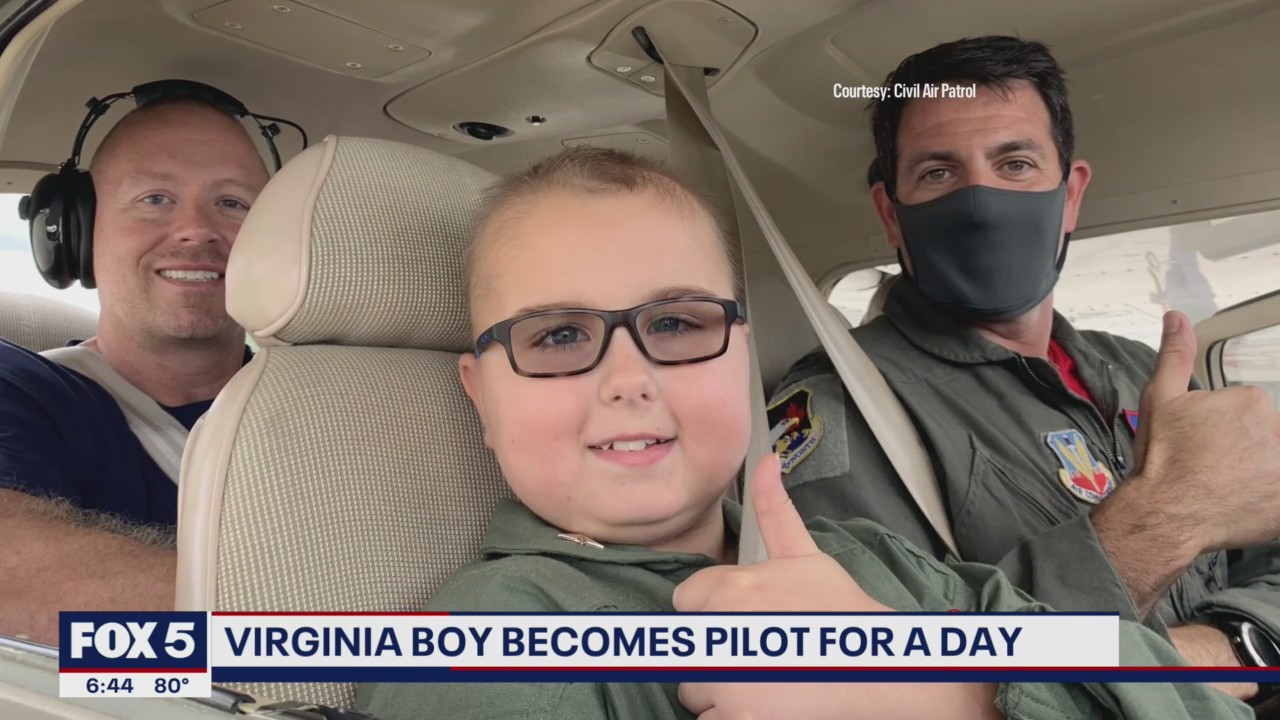Virginia 13-year-old becomes pilot for a day at Joint Base Andrews