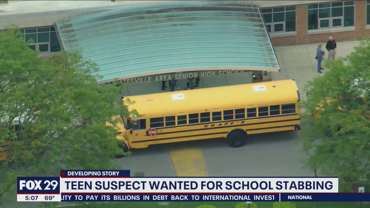 DA: Police searching for suspect after fight at Coatesville Senior High School ends in stabbing