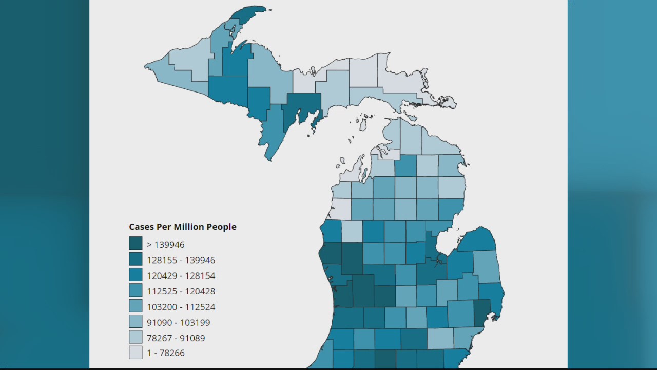 Michigan once again faces highest COVID-19 case rate in the nation