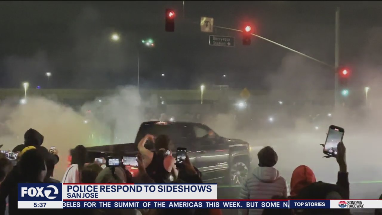 Sideshows take over San Jose streets