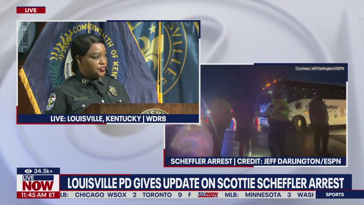 Louisville police give update on Scheffler arrest