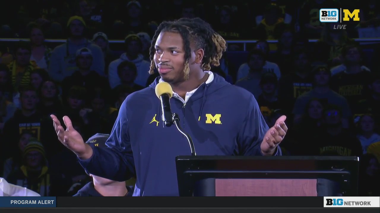 Kris Jenkins at the Michigan National Championship Celebration