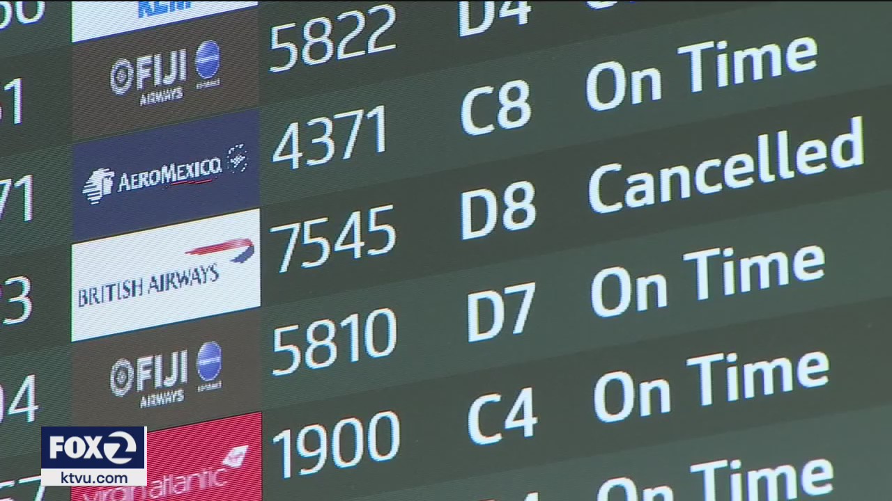 Omicron, weather to blame for more than 100 flight cancellations at SFO