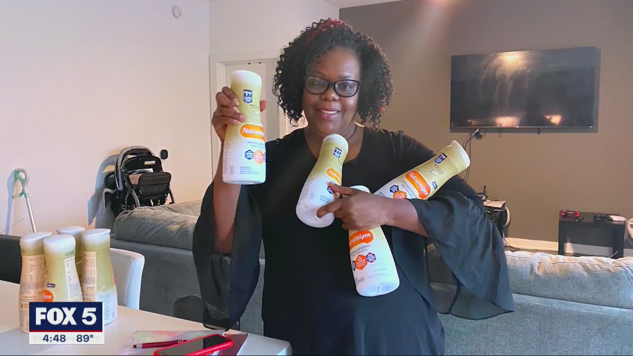 Mother of twin girls is "blown away" after receiving large amounts of specific baby formula for twin daughters