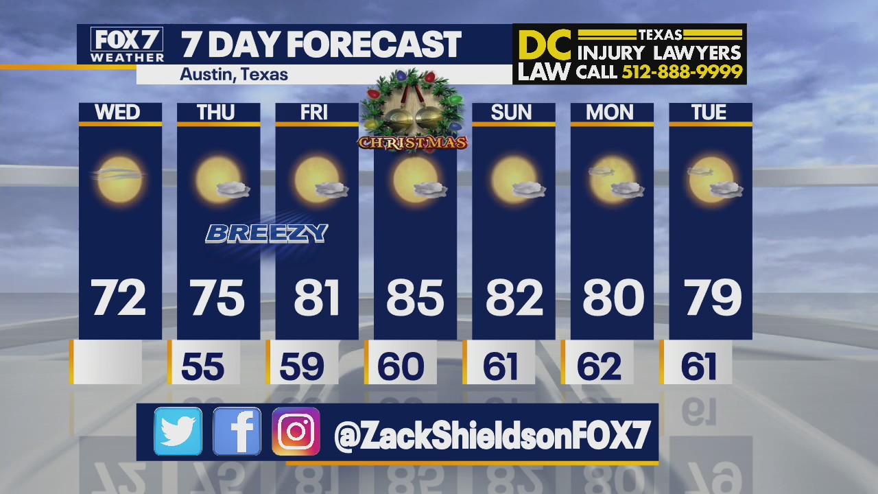 Morning weather forecast for December 22, 2021