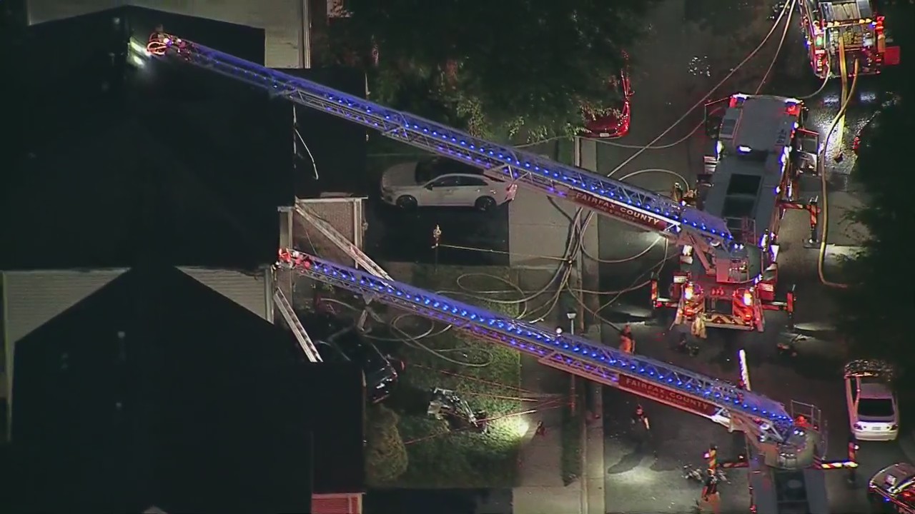Stolen car crashes into home in Lorton; suspect on the loose
