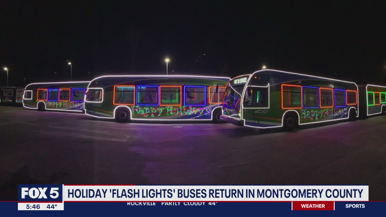 Holiday 'Flash Lights' buses return in Montgomery County